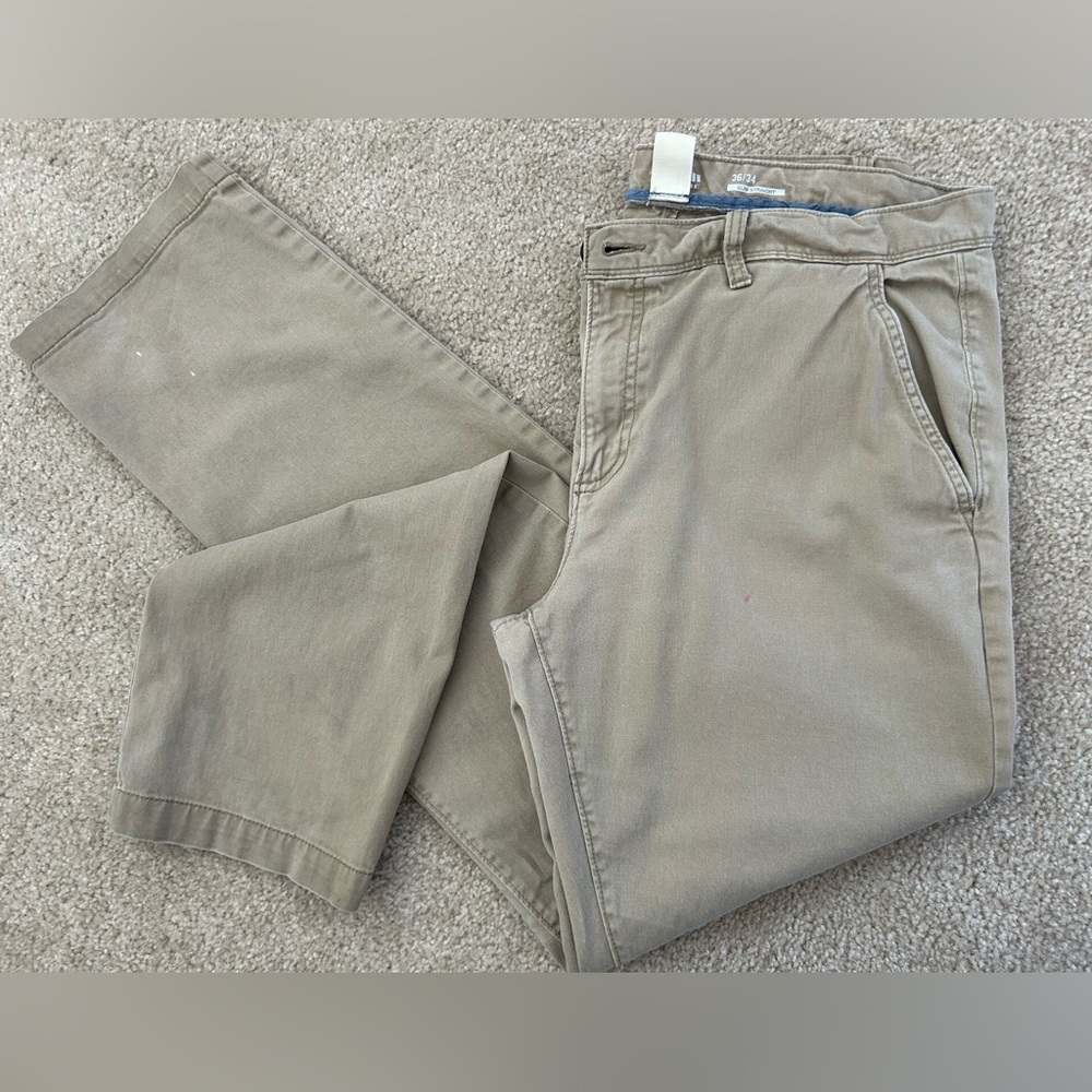 Urban Pipeline Ultimate Flex Khaki Mens Pants Size 36” x 34” Slim Straight Leg